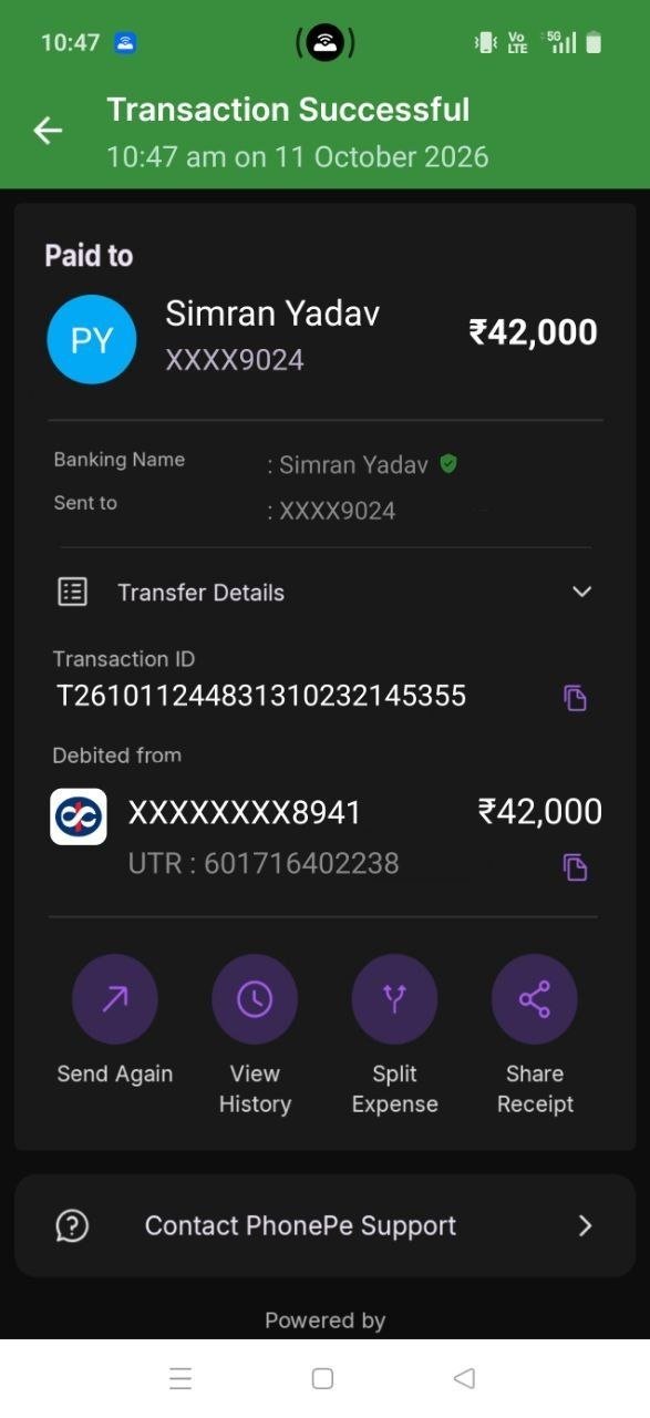 Payout proof